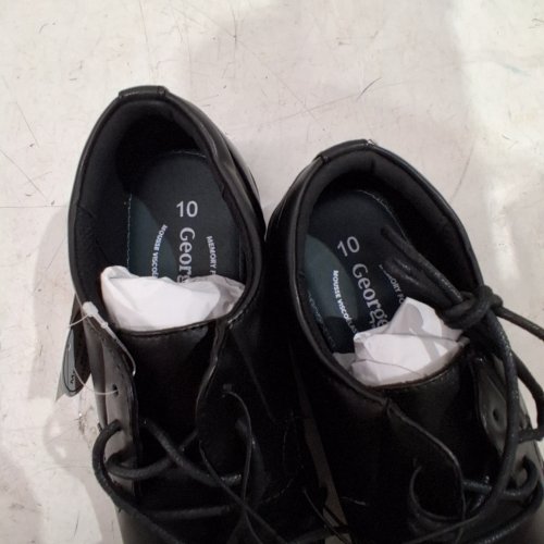 MEN'S GEORGE LACE-UP DRESS SHOES - SIZE 10 - BLACK (STYLE: 11LOUY17) image 4