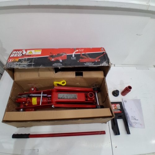BIG RED TORIN BIG RED HYDRAULIC TROLLEY FLOOR JACK - 3 TON CAPACITY - RED (MODEL: T83006) image 2