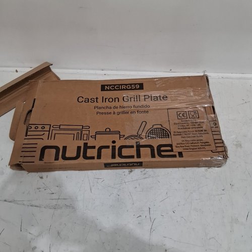 NUTRICHEF REVERSIBLE CAST IRON GRILL PAN - 18'' X 10'' - BLACK image 5