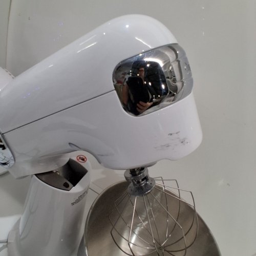 CUISINART PRECISION MASTER TILT-HEAD STAND MIXER WITH SPLASH GUARD & ATTACHMENTS - 5.5QT. BOWL - WHITE (MODEL: SM-50C) image 5