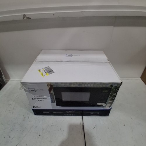 MAINSTAYS COMPACT COUNTERTOP MICROWAVE OVEN - 0.7 CU FT - 700W - BLACK (MODEL: MSCMVB07BK-L2) image 5