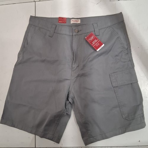 LEVI STRAUSS SIGNATURE CARGO SHORTS - 36" 10" INSEAM - GRAY image 3