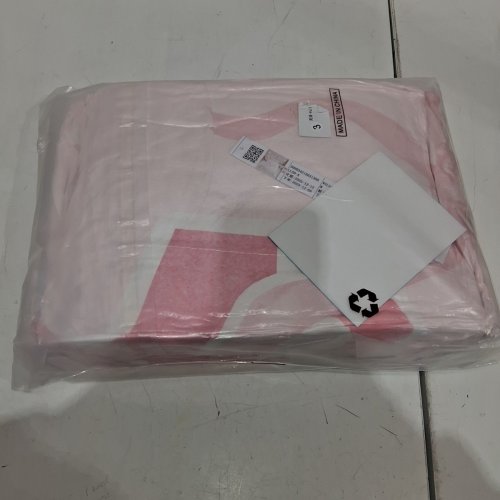 7PCS EROSEBRIDAL INITIAL BOW BEDDING SET - FULL - PINK/WHITE (STYLE: INITIAL M) image 2