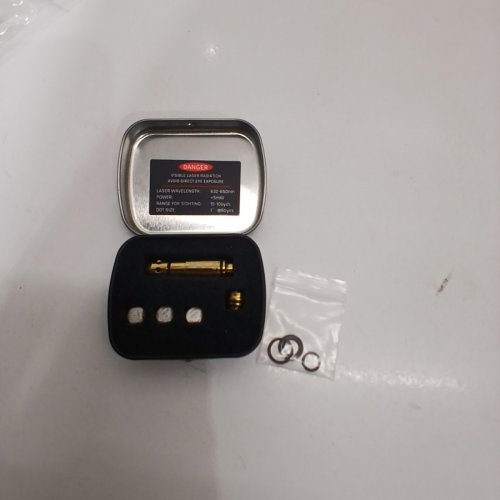EZSHOOT 9 MM BORE LASER SIGHT WITH BATTERIES - 12 GAUGE - 15-100 YARD; - GOLD image 3