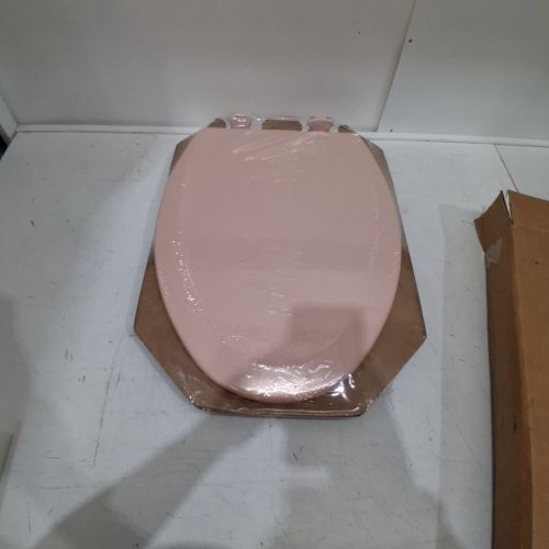 BEMIS ELONGATED ENAMELED WOOD TOILET SEAT WITH EASY CLEAN - VENETIAN PINK (MODEL: 1500EC 063) image 2