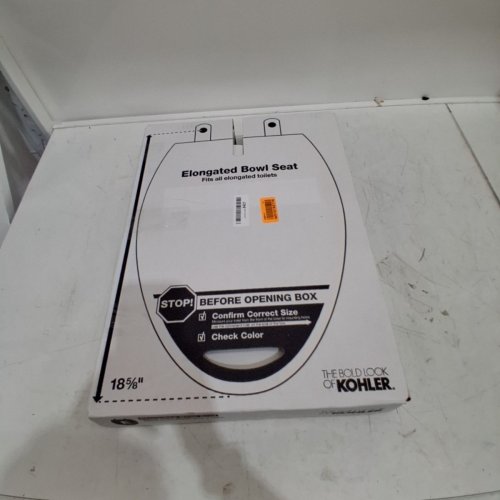 KOHLER BREVIA ELONGATED TOILET SEAT - FITS BOWLS 18-5/8" - WHITE - (MODEL: ‎1408240) image 4