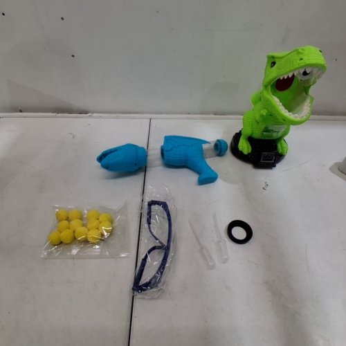 JUKUDAHU MOVEABLE DINOSAUR SHOOTING TOY - GREEN / BLUE image 2