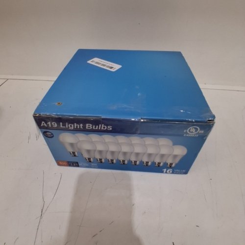 16PK LED LIGHT BULB, 9W EQUIVALENT A19 E26 MEDIUM STANDARD BASE, 5000 K DAYLIGHT WHITE ENERGY SAVING LIGHT BULBS image 4