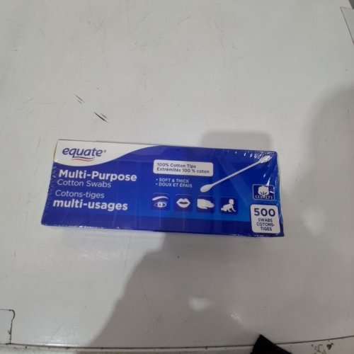 500PK EQUATE MULTI-PURPOSE COTTON SWABS - WHITE image 2