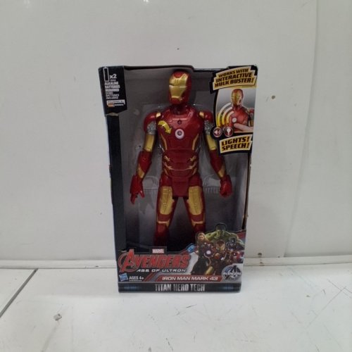 MARVEL IRON MAN ACTION FIGURE - RED AND GOLD (STYLE: MARK 43) image 4