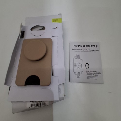 POPSOCKETS POPWALLET CARD HOLDER AND MAGSAFE PHONE GRIP - LATTE BROWN image 2