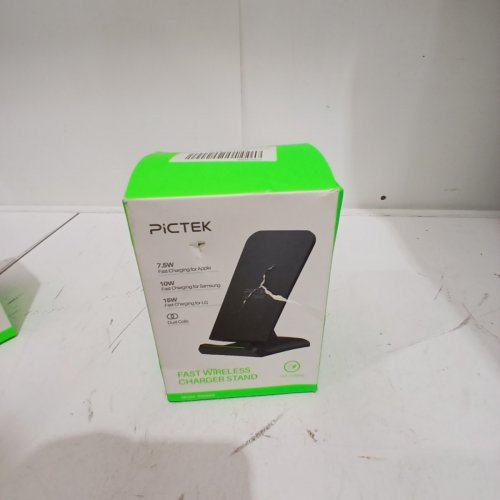 PICTEK FAST WIRELESS CHARGER STAND - 7.5W / 10W / 15W - BLACK (MODEL:PA082B) image 2