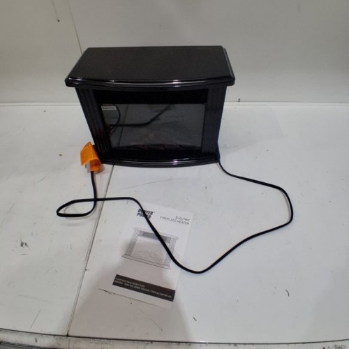 DONYER POWER MINI ELECTRIC FIREPLACE TABLETOP PORTABLE HEATER, 1500W, 14" - BLACK METAL FRAME (MODEL: FEJ16A) image 3