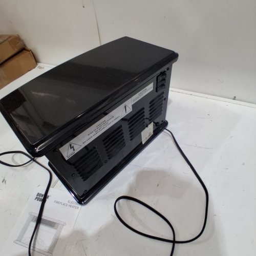 DONYER POWER MINI ELECTRIC FIREPLACE TABLETOP PORTABLE HEATER, 1500W, 14" - BLACK METAL FRAME (MODEL: FEJ16A) image 4