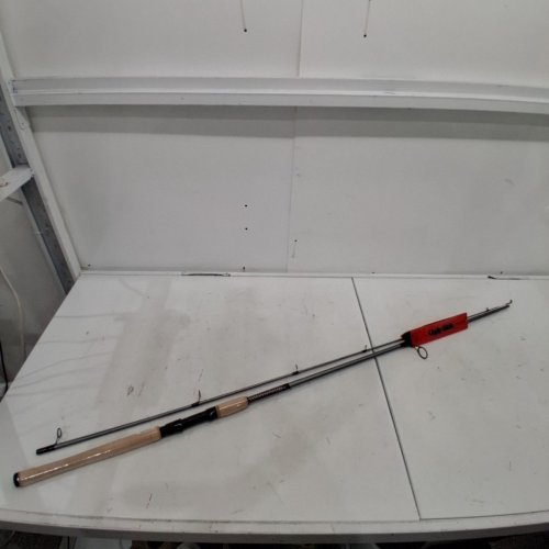 2PC UGLY STICK ELITE SALMON/STEELHEAD SPIN FISHING POLE - POLE ONLY - 9FT - CARBON BLACK (MODEL: USESSP902ML) image 2