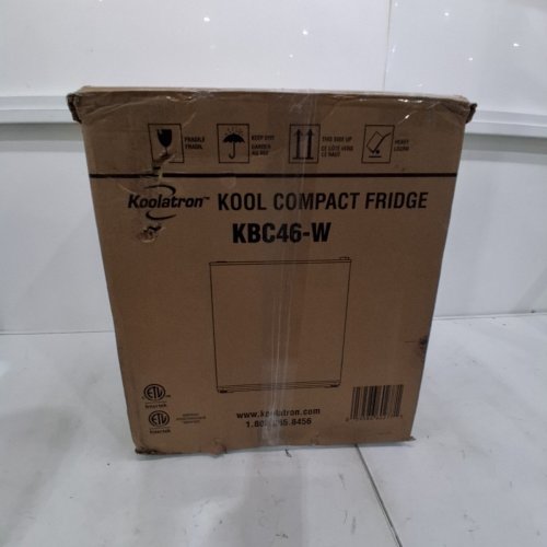 KOOLATRON KOOL COMPACT MINI FRIDGE WITH REMOVABLE SHELF - 1.6CU.FT - WHITE (MODEL: KBC46-W) image 7