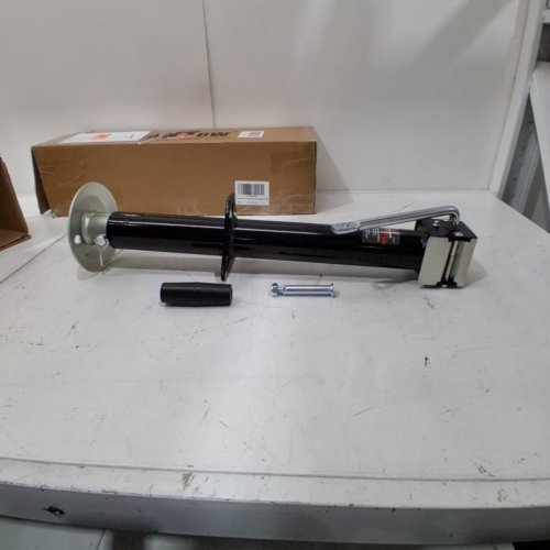 PEAKTOW A-FRAME SIDE WIND VERTICAL TRAVEL TRAILER JACK WITH ADJUSTABLE DROP LEG - 5000LBS CAP - 15" - BLACK (MODEL: PTJ0230) image 2