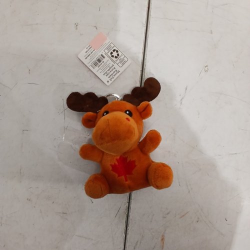 WAY TO CELEBRATE MOOSE DOLL KEYCHAIN - ORANGE / BROWN (MODEL: KQ-454428) image 3