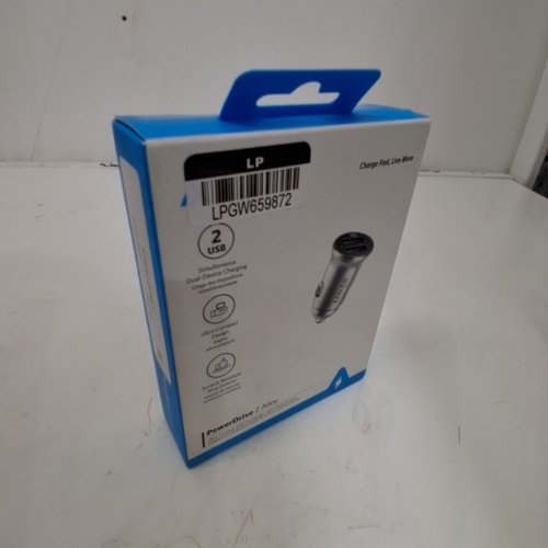 ANKER POWERDRIVE 2 ALLOY CAR CHARGER - 24W - SILVER (MODEL: A2727H41-1) image 2
