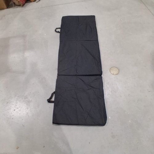 TRI-FOLD PADDED BED MAT WITH REMOVEABLE COVER - 24" X 72" - BLACK image 2