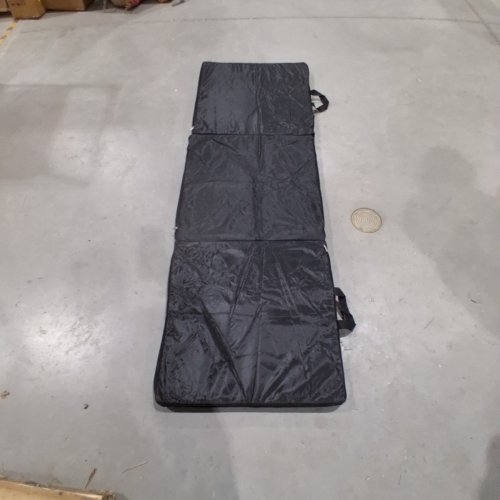 TRI-FOLD PADDED BED MAT WITH REMOVEABLE COVER - 24" X 72" - BLACK image 3