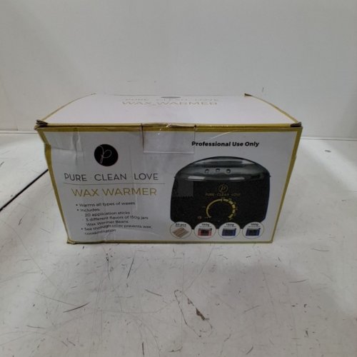 PURE CLEAN LOVE WAX WARMER KIT WITH WAX BEADS AND APPLICATOR STICKS - BLACK image 4