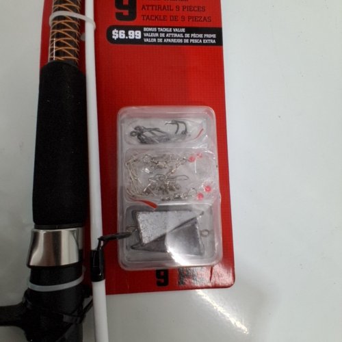 9PC UGLY STIK COMPLETE SALTWATER FISHING ROD KIT - 7FT - WHITE/BLACK (MODEL: 1501808) image 3