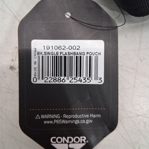 CONDOR SINGLE FLASHBANG POUCH - BLACK (MODEL: 191062-002) image 2