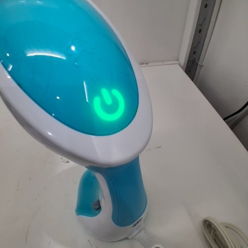 BEAUTURAL HANDHELD GARMENT STEAMER - WHITE/AQUA (MODEL: HJ-3000B) image 3