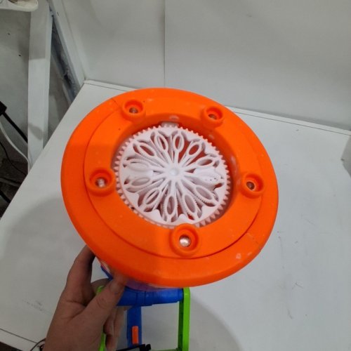 ZURU BUNCH O BUBBLES MOTORIZED BUBBLE BLASTER - 30,000 BUBBLES/MINUTE - BLUE/ORANGE (MODEL : 1851658) image 4