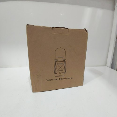 2PK SOLAR FLAME RETRO LANTERNS - BROWN image 4