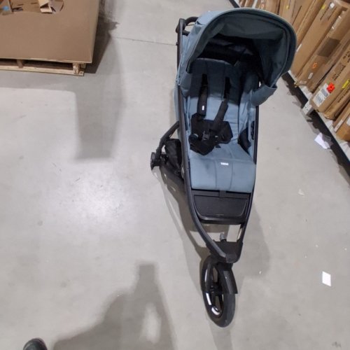 THULE URBAN GLIDE 3 STROLLER - 29LBS CAPACITY - MID BLUE ON BLACK (MODEL: 10101992) image 2