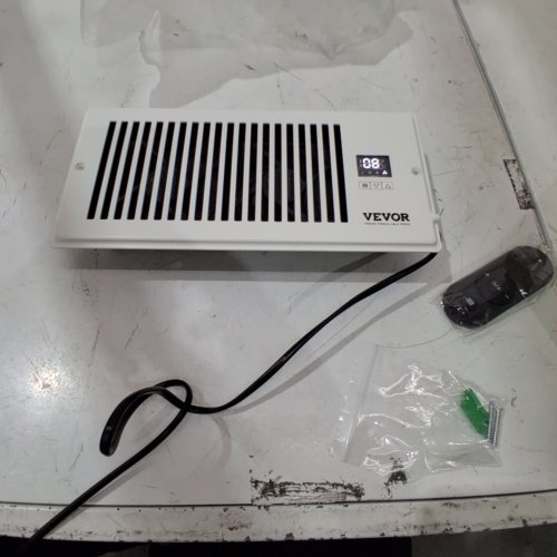 VEVOR REGISTER BOOSTER FAN WITH REMOTE CONTROL AND ADJUSTABLE SPEED SETTINGS - 7.5" X 14" - WHITE image 2
