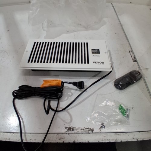 VEVOR REGISTER BOOSTER FAN WITH REMOTE CONTROL AND ADJUSTABLE SPEED SETTINGS - 7.5" X 14" - WHITE image 3