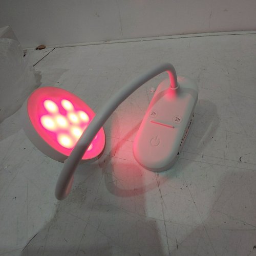 RECHARGEABLE CLIP-ON LED RED LIGHT LAMP - WHITE image 2