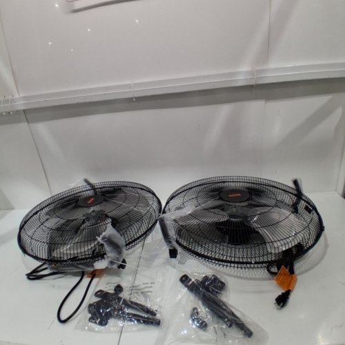 2PK XCITY 3-SPEED METAL INDUSTRIAL FLOOR FAN - 20" - BLACK (MODEL: HIFANXFLOOR20) image 3