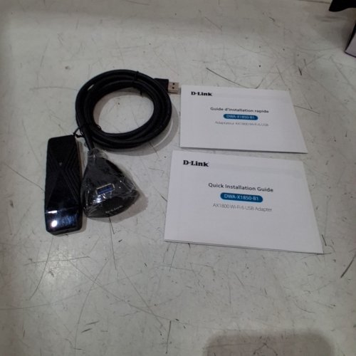 D-LINK AX1800 WI-FI 6 USB ADAPTER - USB 3.2 GEN 1 - BLACK (MODEL: DWA-X1850-B1) image 2