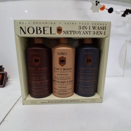 3PC ASSORTED NOBEL MEN'S GROOMING 3-IN-1 WASH SET - 32 OZ EACH (ITEM: 2053438) image 4