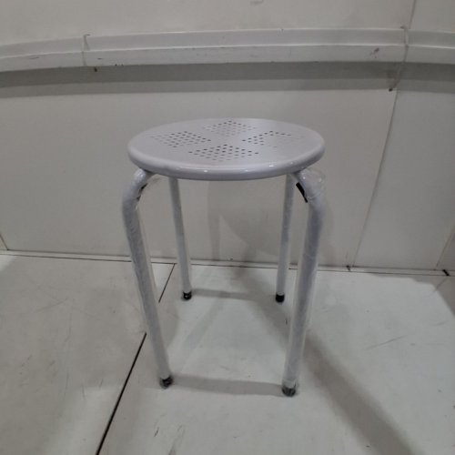 HOMETRENDS METAL STOOL - 17.7" - WHITE (MODEL: FF-MG3045W) image 3