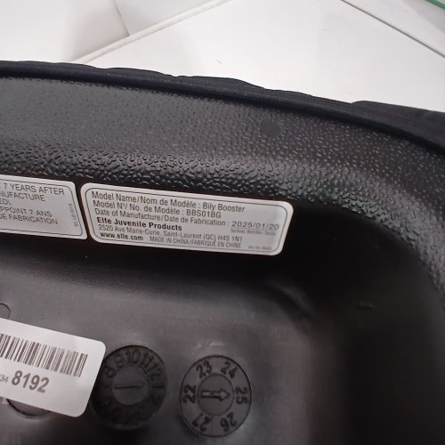 KID'S BILY BACKLESS BOOSTER SEAT - FOR KIDS 40-100LB - BLACK/GREY (MODEL: BBS01BG) image 2