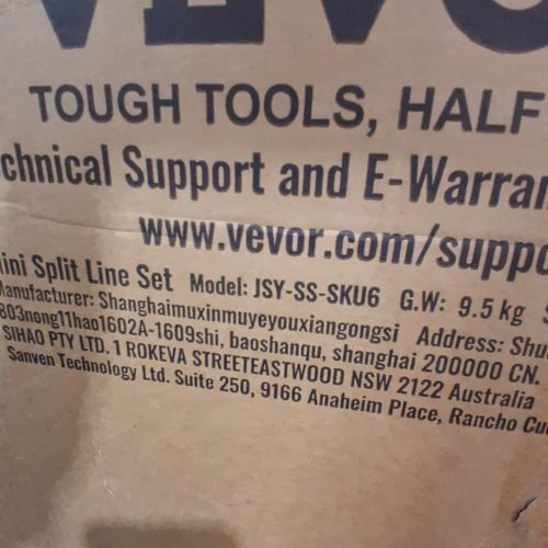 VEVOR MINI SPLIT LINE SET O.D COPPER PIPES TUBING AND TRIPLE-LAYER INSULATION - 3/8" & 5/8" - 50FT (MODEL:JSY-SS-SKU6) image 2