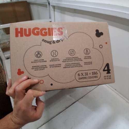 186PK HUGGIES SNUG AND DRY DIAPERS - SIZE 4 image 3