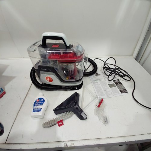 HOOVER CLEANSLATE PORTABLE CARPET & UPHOLSTERY SPOT CLEANER & STAIN REMOVER - 40OZ DUAL TANKS - RED/GREY (MODEL: FH14001VCD) image 3
