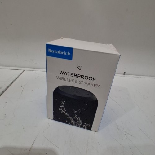NOTABRICK BLUETOOTH SPEAKER WITH STEREO BASS - 15 HOUR LISTENING TIME - 15W 4.5" X 3.5" - BLUE (MODEL: KI) image 4