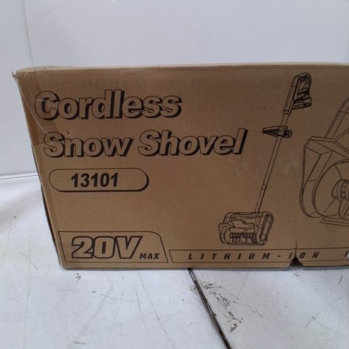 SEYVUM CORDLESS ELECTRIC SNOW SHOVEL - 20 V MAX - RED - (MODEL: 13101) image 2