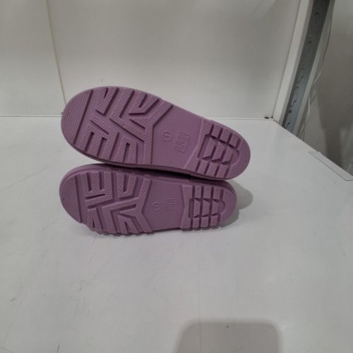 GEORGE GIRLS' RUBBER RAIN BOOTS - SIZE 1 - PURPLE (STYLE: 67JUMPM26) image 5