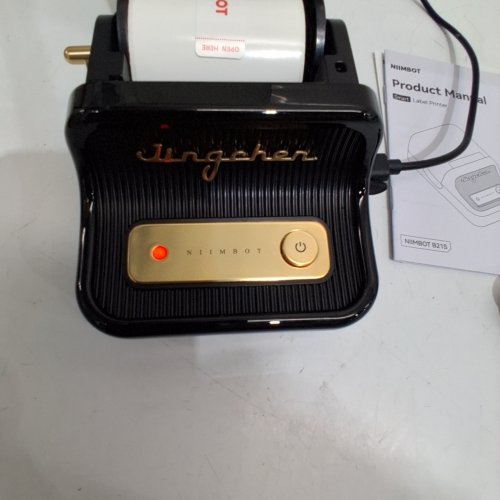 NIIMBOT SMART INKLESS LABEL MAKER - 50 MM X 30 MM - BLACK/GOLD (MODEL: B21S) image 2