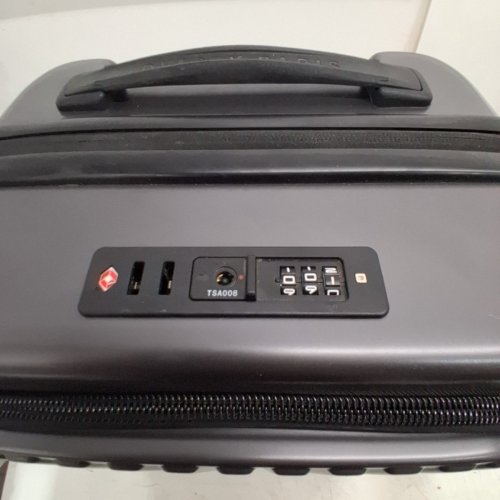DELSEY PARIS HARD SIDE ROLLING FRONT-LID OPENING CARRY-ON LUGGAGE - 22" - GREY (MODEL: 1819426) image 5