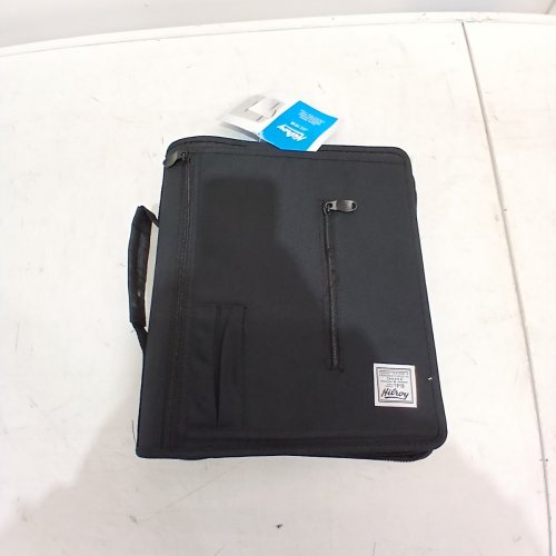HILROY DOUBLE BOOSTER D-RING ZIPPER BINDER WITH MULTIPLE POCKETS & PEN HOLDERS - 2" - BLACK (MODEL: 4304982) image 2