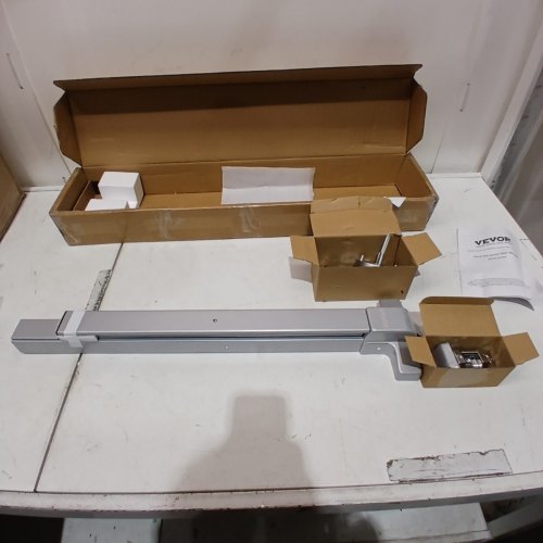 PUSH COMMERCIAL EMERGENCY BAR PANIC EXIT DEVICE - 26" X 6" - SILVER (MODEL: UL500P) image 2